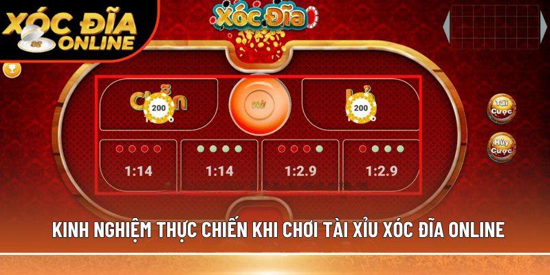 Kinh nghiệm thực chiến khi chơi tài xỉu xóc đĩa online