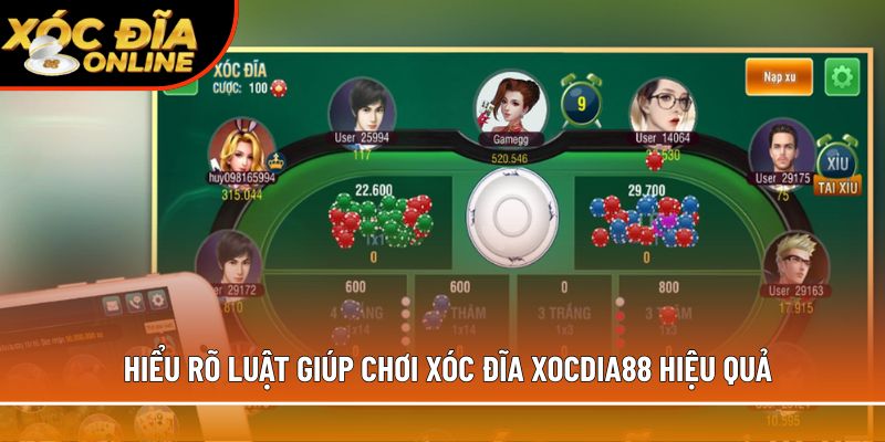 Hiểu rõ luật giúp chơi xóc đĩa xocdia88 hiệu quả