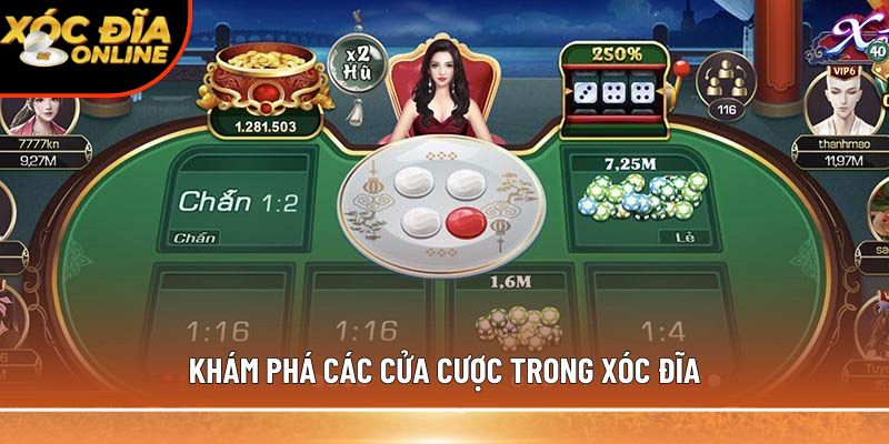 Khám phá các cửa cược trong xóc đĩa