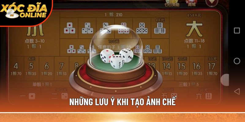Những lưu ý khi tạo ảnh chế