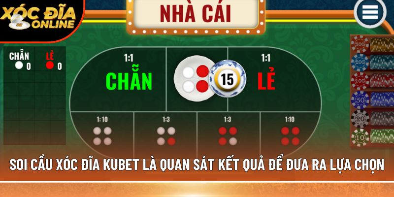 Soi cầu xóc đĩa Kubet là quan sát kết quả để đưa ra lựa chọn