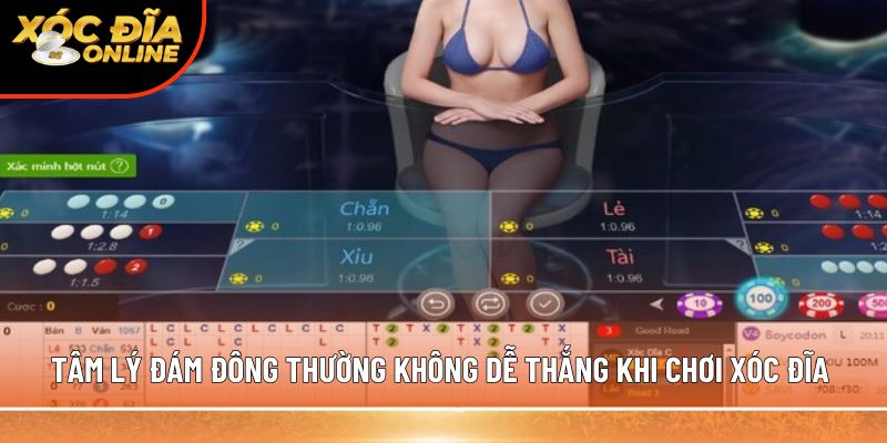 Tâm lý đám đông thường không dễ thắng khi chơi xóc đĩa