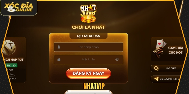 NHATVIP - App Xóc Đĩa Uy Tín Với Độ Bảo Mật Cao